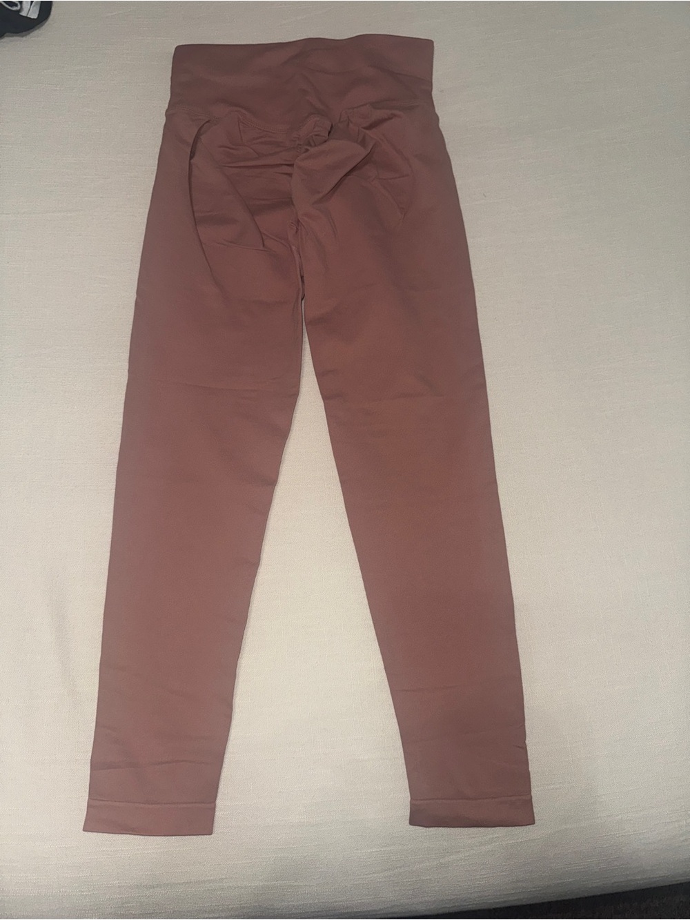 High-Rise Stretch Leggings in Mauve pink